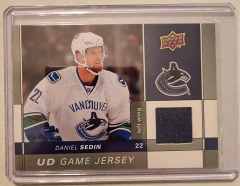 2009-10 Upper Deck UD Game Jersey #GJ-DS Daniel Sedin Vancouver Canucks